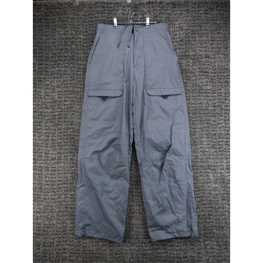Colorado Snow Pants Mens Medium Gray Elastic Waist Cargo Pockets Ski Snowboard